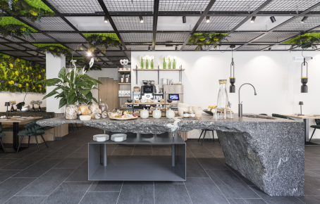 Frühstücksbereich im Boutique Hotel Sole in Sterzing – stilvolles Ambiente, regionale Spezialitäten und frische Zutaten für einen genussvollen Start in den Tag.